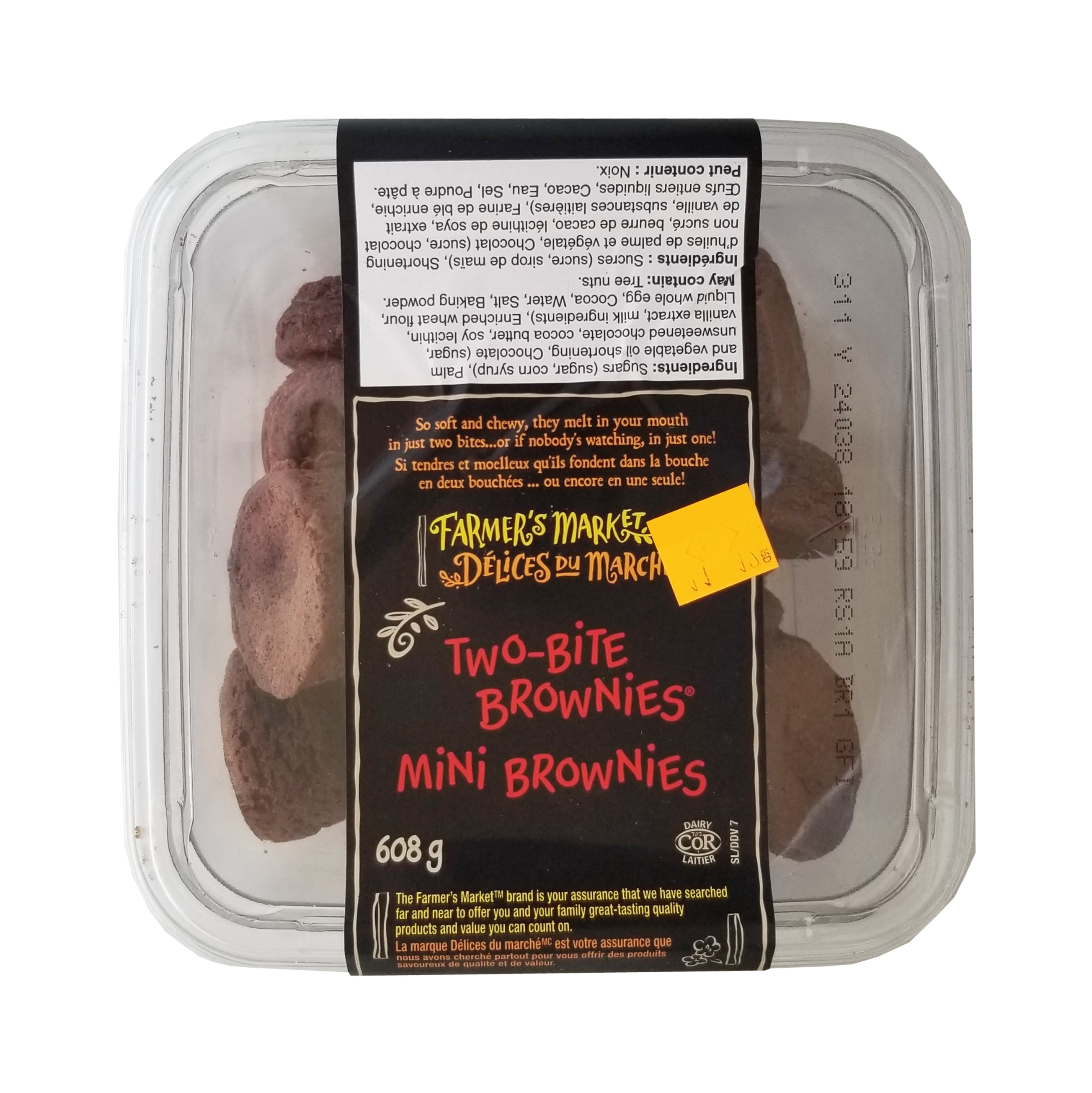 Farmer's Market Two-Bite Brownies, 608g/1.3 lbs